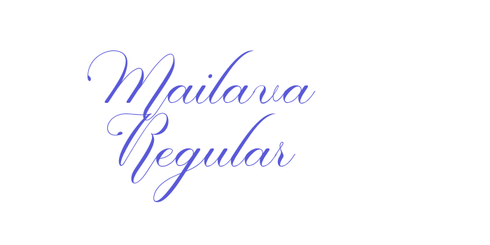 Mailava Regular Font