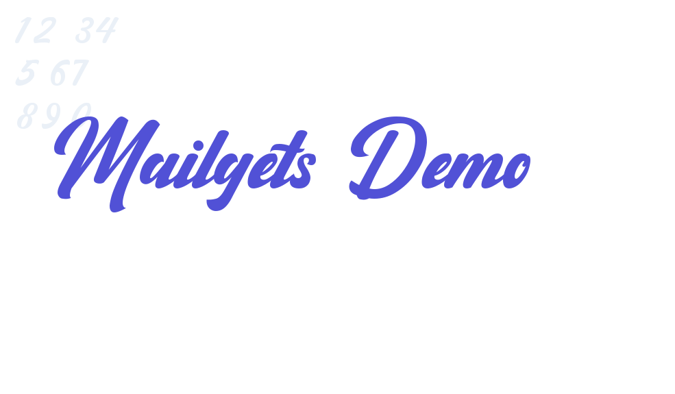 Mailgets Demo-font-download