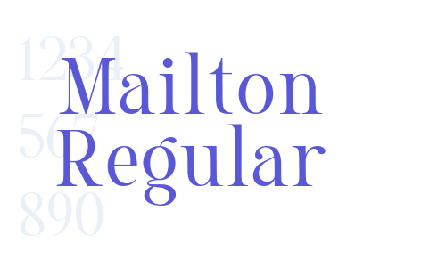 Mailton Regular Font