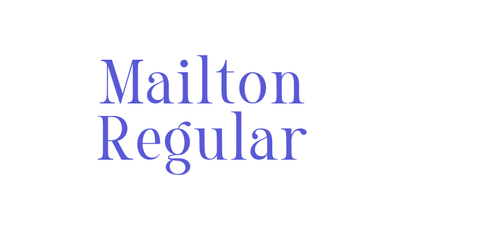 Mailton Regular Font Download