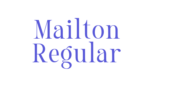 Mailton Regular Font