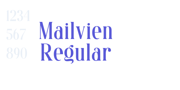 Mailvien Regular font