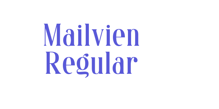 Mailvien Regular Font