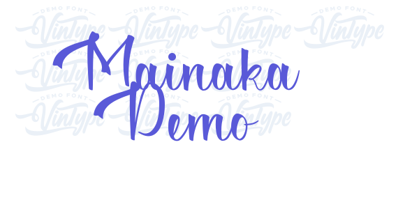 Mainaka Demo font