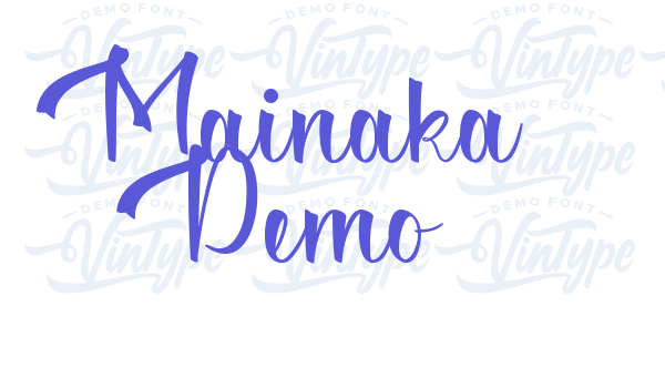 Mainaka Demo Font