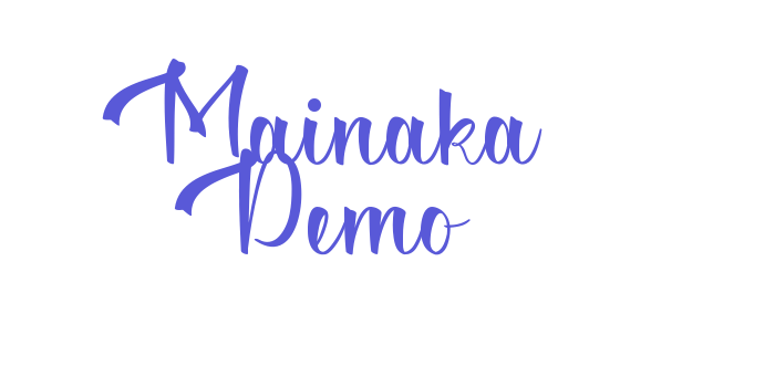 Mainaka Demo Font Download