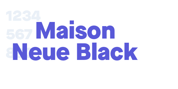 Maison Neue Black font free