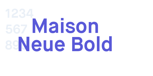 Maison Neue Bold font