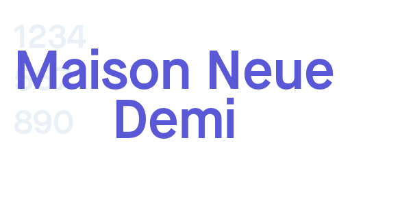 Maison Neue Demi font free