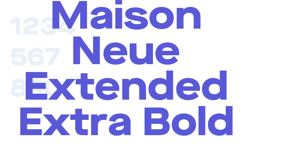 Maison Neue Extended Extra Bold font free