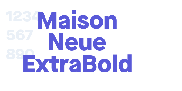 Maison Neue ExtraBold font free