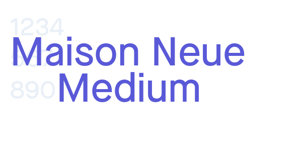 Maison Neue Medium font free