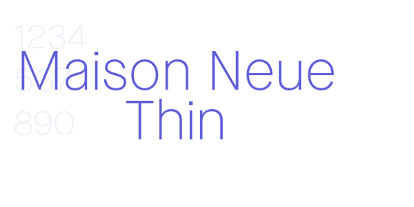 Maison Neue Thin font free