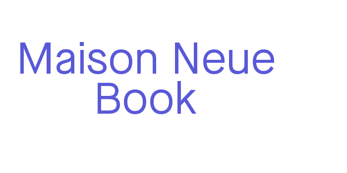 Maison Neue Book Font Download