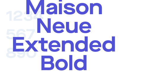 Maison Neue Extended Bold