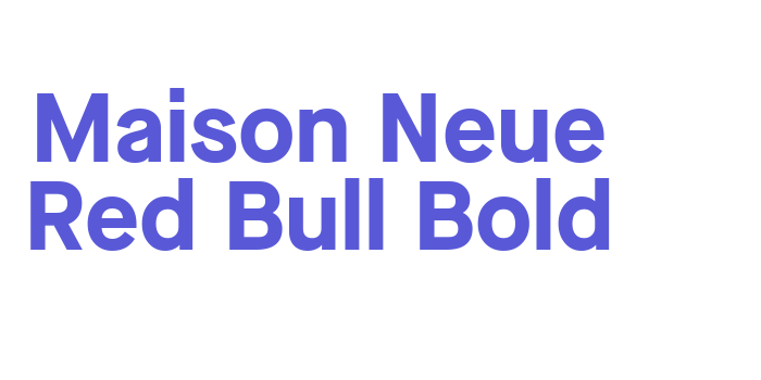 Maison Neue Red Bull Bold Font Download