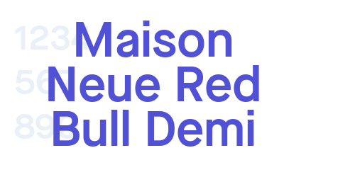 Maison Neue Red Bull Demi-font-download