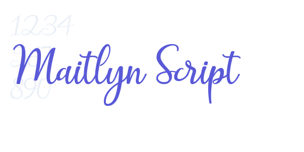 Maitlyn Script font free