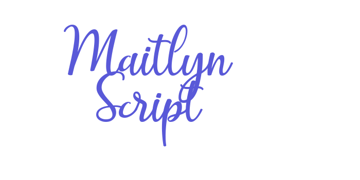 Maitlyn Script Font