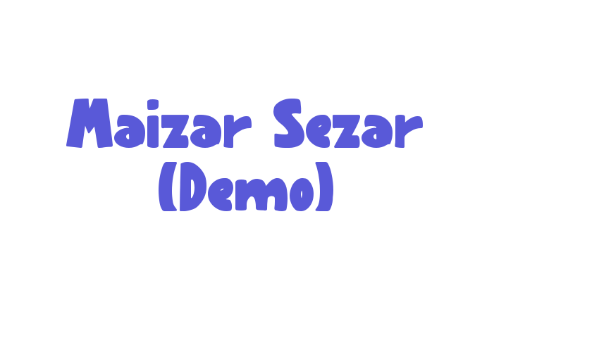 Maizar Sezar (Demo) Font