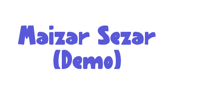 Maizar Sezar (Demo) Font Download