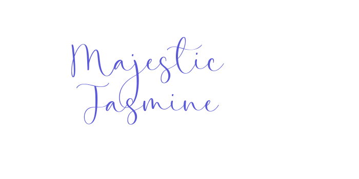 Majestic Jasmine Font Download