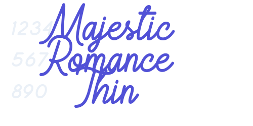 Majestic Romance Thin-font-download
