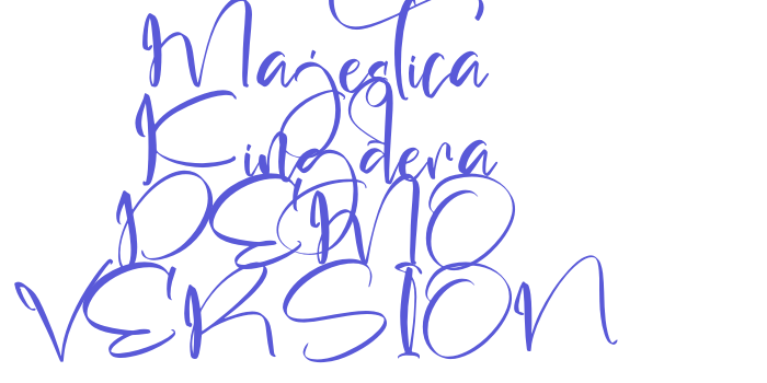 Majestica Kingdera DEMO VERSION Font Download