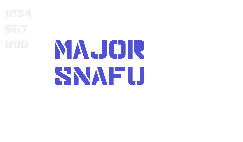 Major Snafu-font-download