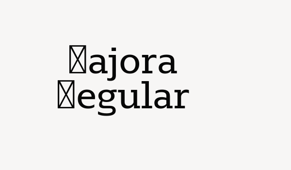 Majora Regular Font