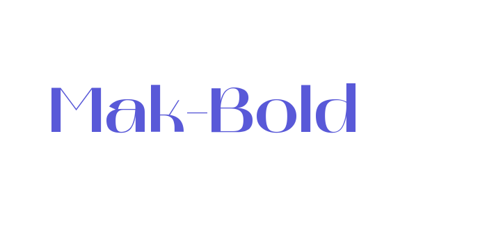 Mak-Bold Font Download