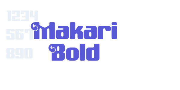 Makari Bold font free