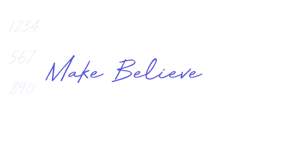 Make Believe font free