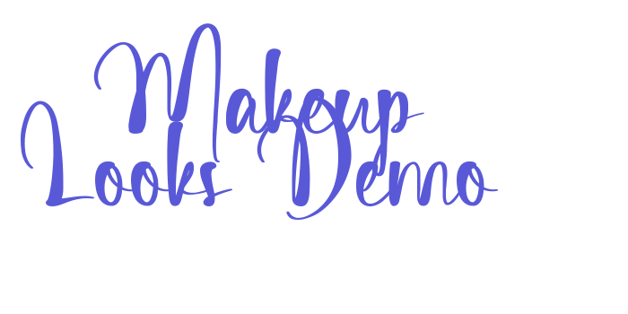 Makeup Looks Demo Font Download