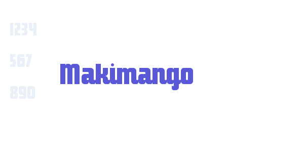 Makimango font free