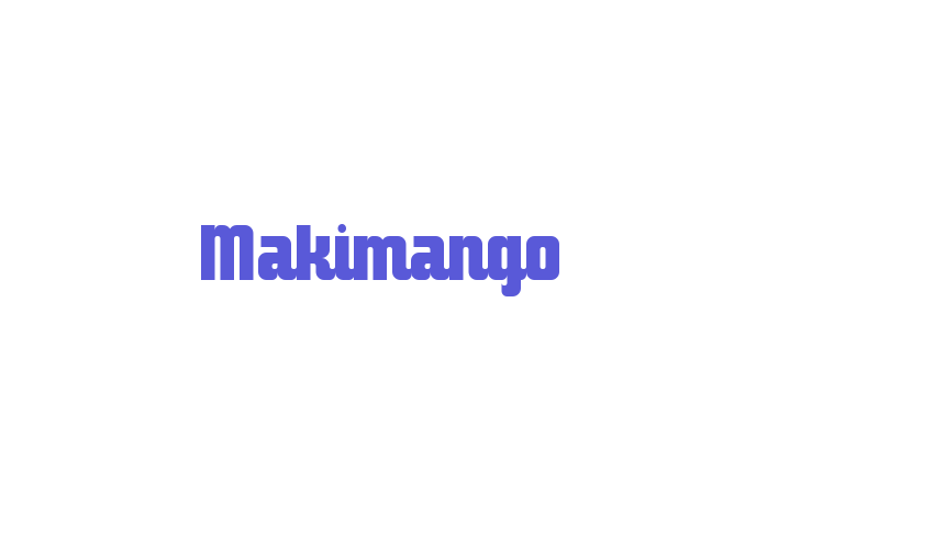 Makimango Font