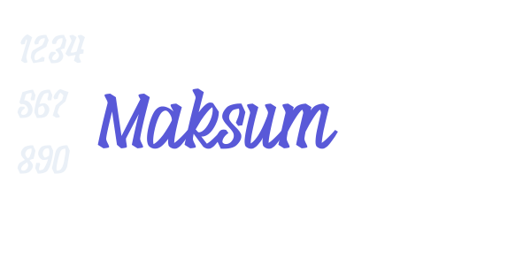 Maksum font free