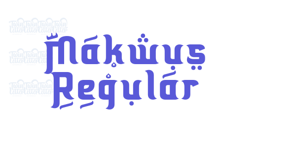 Makwus Regular font free