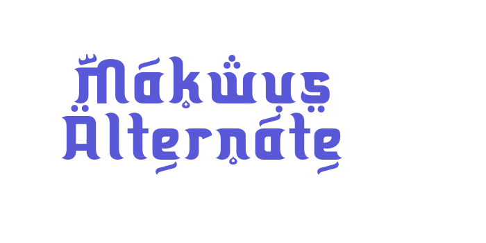 Makwus Alternate Font Download