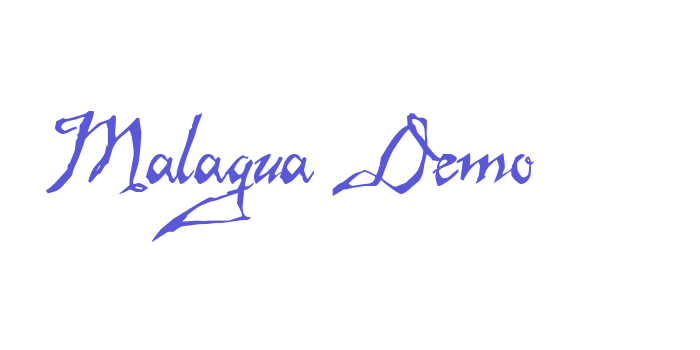 Malagua Demo Font