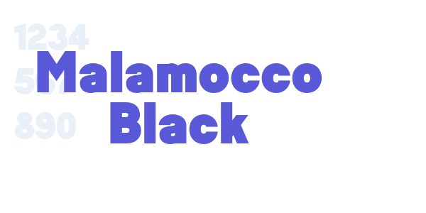 Malamocco Black font free