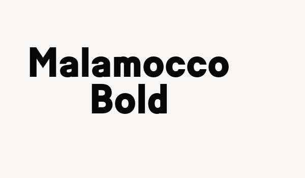 Malamocco Bold Font