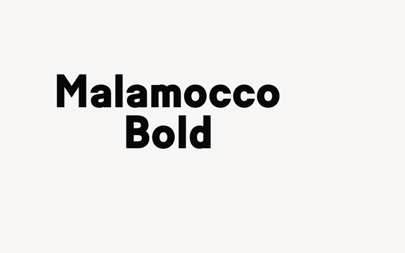 Malamocco Bold Font