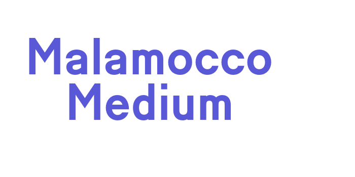 Malamocco Medium Font