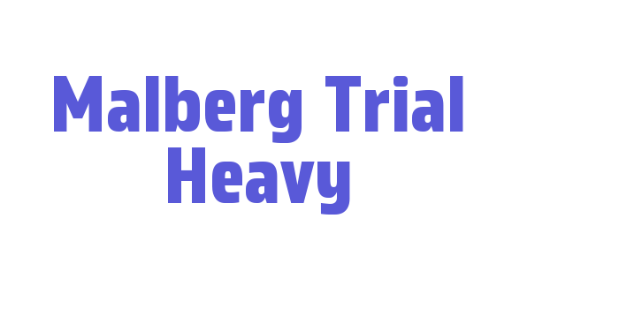 Malberg Trial Heavy Font Download