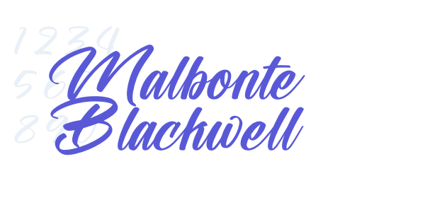 Malbonte Blackwell font