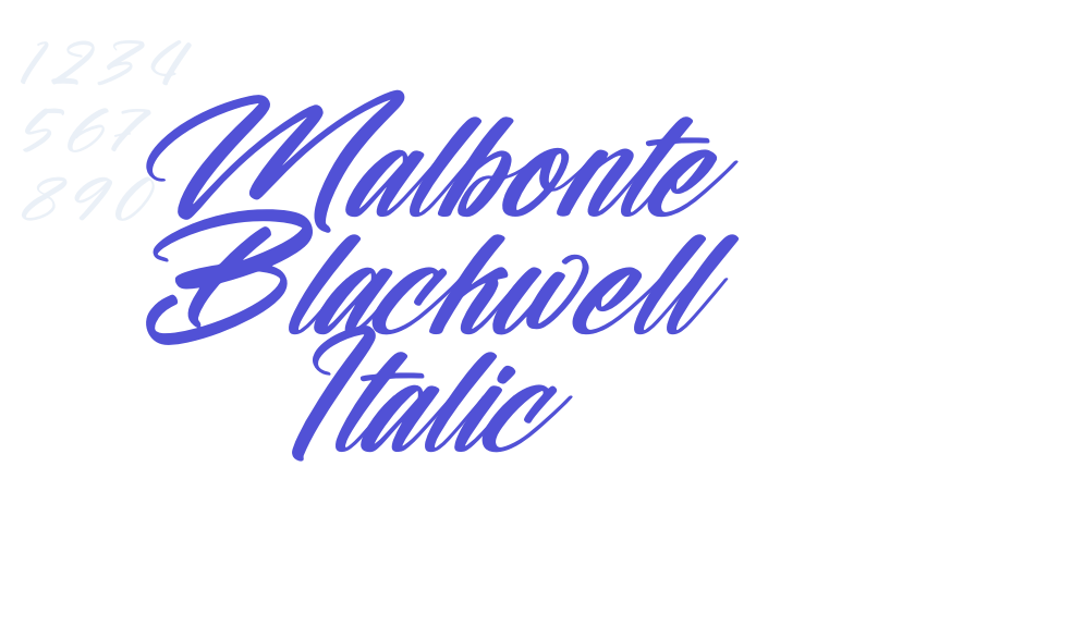 Malbonte Blackwell Italic-font-download