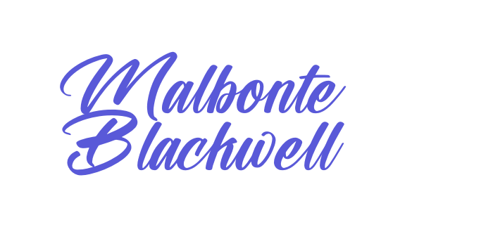 Malbonte Blackwell Font Download