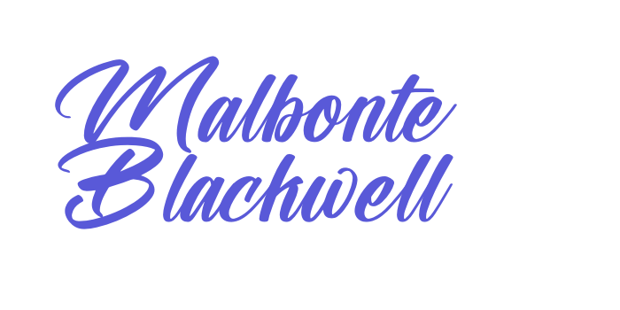 Malbonte Blackwell Font