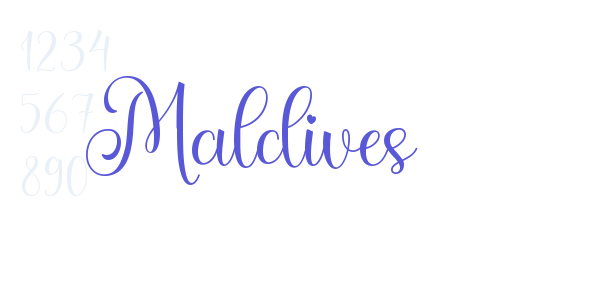 Maldives font free